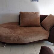 Mobilier méridienne avec coussins