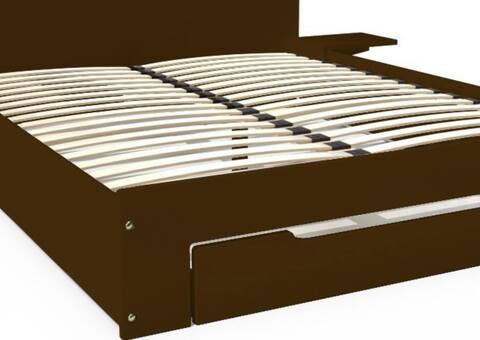 Mobilier lit avec chevets plus sommier et matelas 160x200