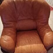 Mobilier super salon cuir marron