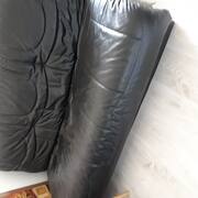 Mobilier canapé simili cuir noir