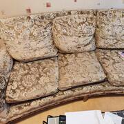 Mobilier canapé 3 places en velours