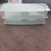 Mobilier meuble tv en verre