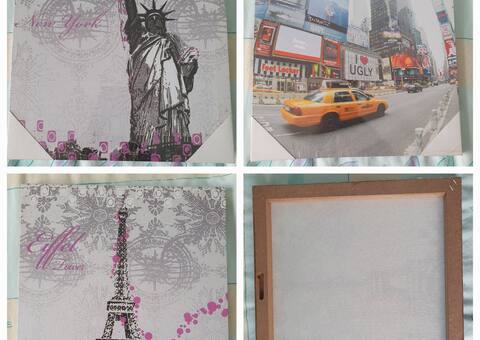 Mobilier lot tableau ville Paris New York