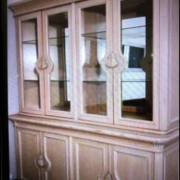 Mobilier meuble ceruse vitrine