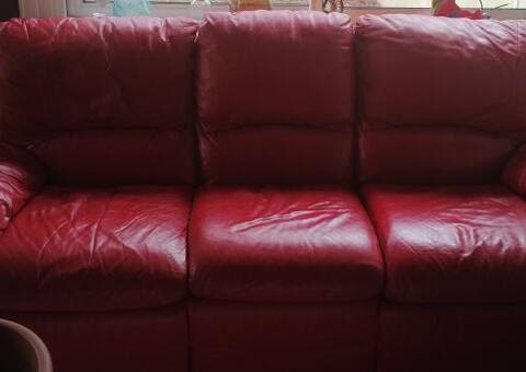 Mobilier fauteuil cuir 3 places