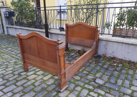 Mobilier 2 bois de lit en chêne, largeur 110