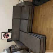 Mobilier canapé 3 places avec meridienne