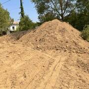 Terre et gravats terre de chantier